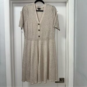 Torrid Beige Ribbed Mini Dress